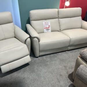 3 Seater Manual Reclining & Electric Reclining Chair in Leather